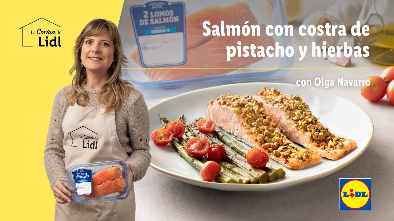 Salmón con costra de pistacho y hierbas 🐟🍃 | Recetas de Pescado | Lidl España