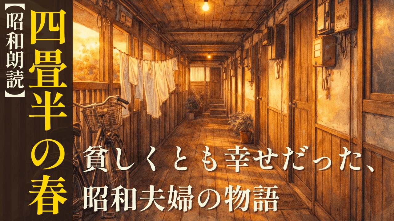 【昭和歌謡】涙腺崩壊「四畳半の春」〜貧しくても愛だけで生きていた〜 夫婦の絆と青春の物語