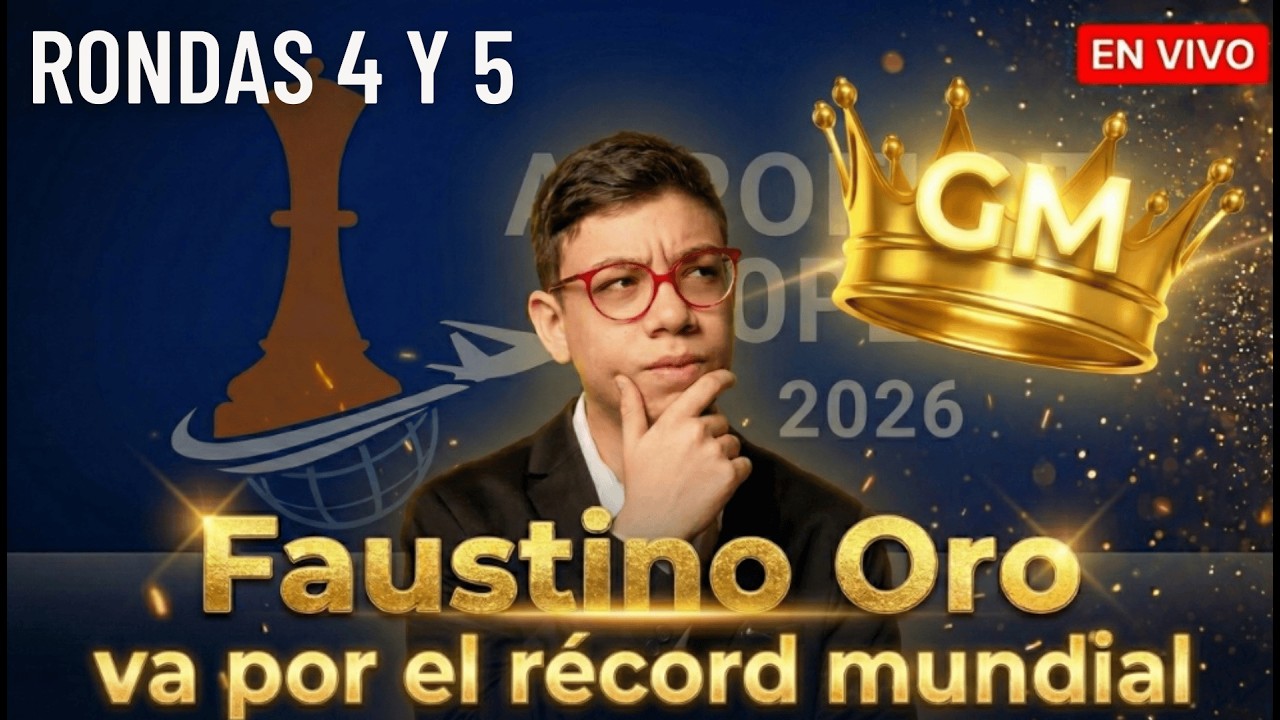 ¡FAUSTINO ORO ENFRENTA A UN GM INDIO DE +2600! SU RIVAL MÁS DIFÍCIL | RONDA 4
