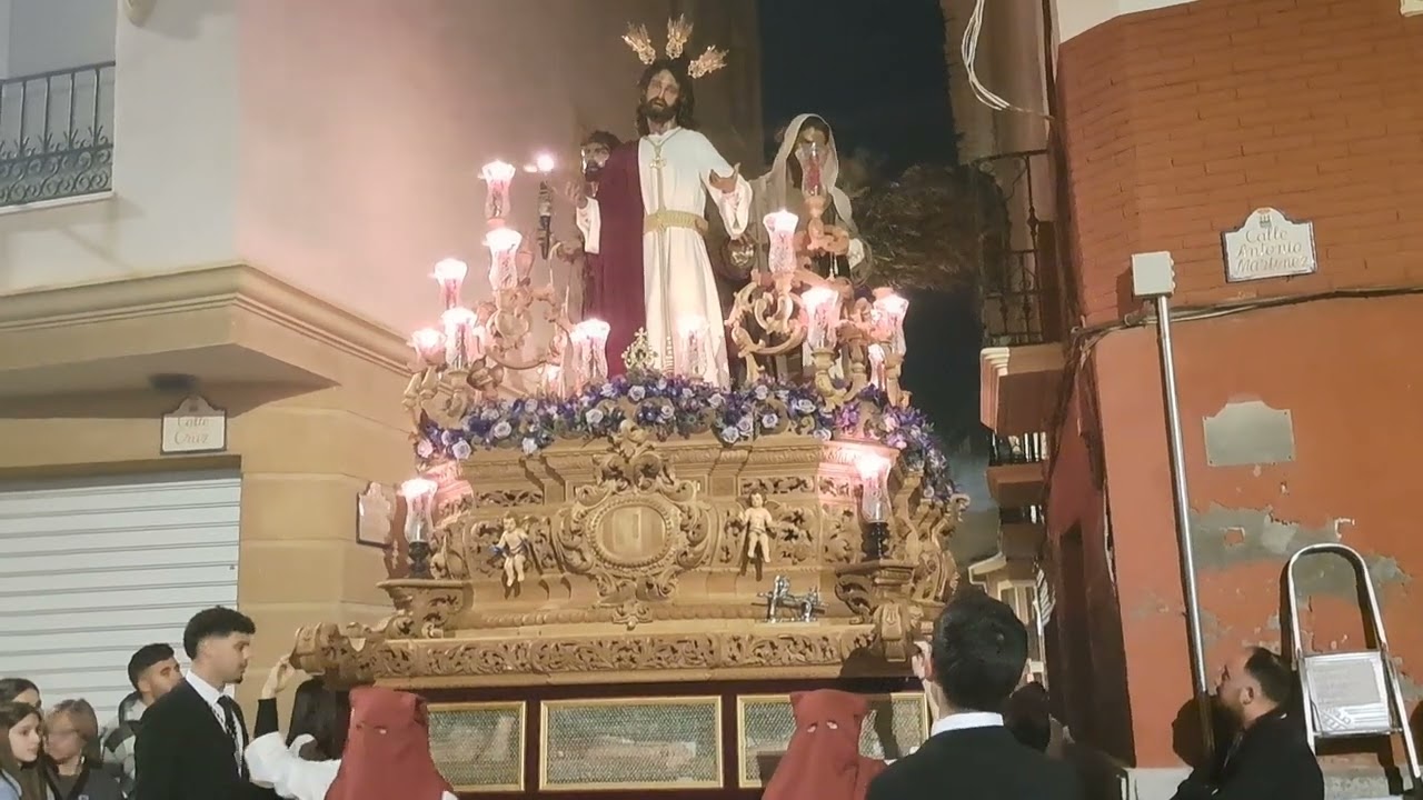 llegada Plaza Luceros del Señor de PASION. LOS COSTALEROS ALBOX 2024
