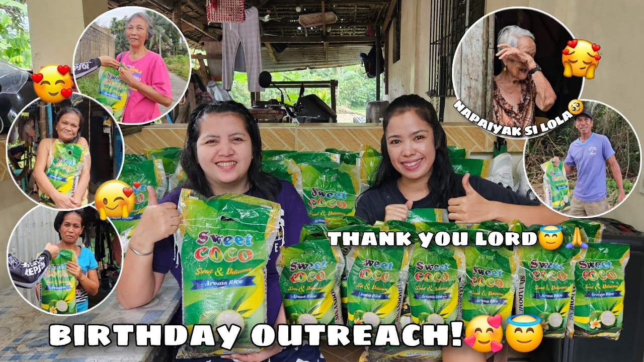 Birthday Outreach🥰 | Namigay kami ng Bigas😍 | Thank You Lord!😇🙏