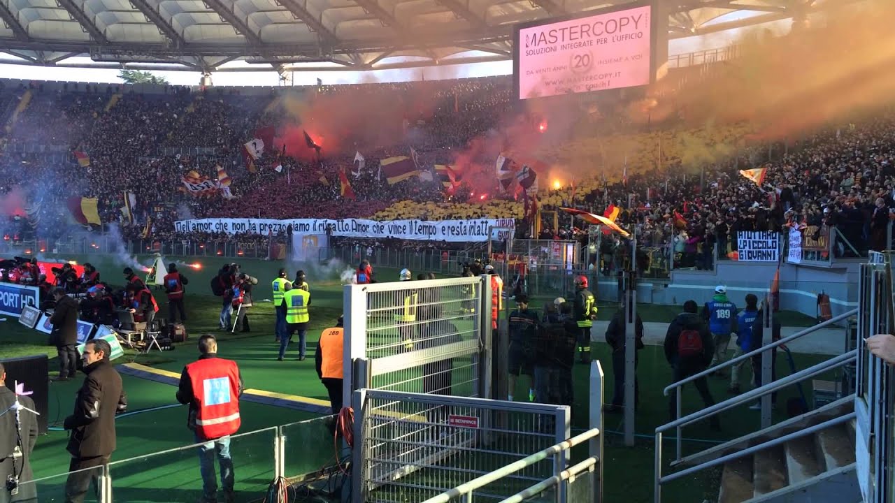 9 febbraio 2014 coreografia derby CURVA SUD - un amore senza autorizzazioni -