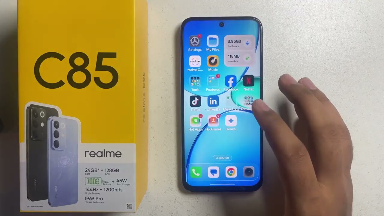 Realme C85/C85 Pro: How to TURN ON Mobile Data