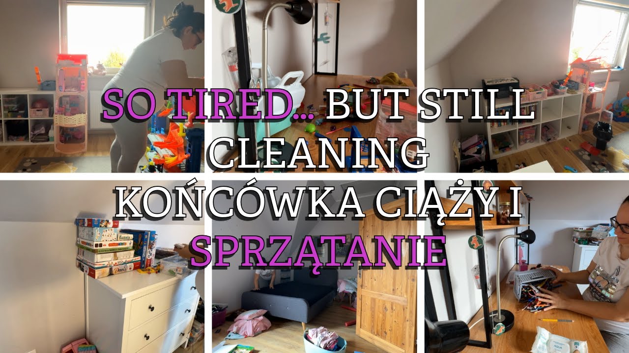 CLEAN WITH ME 🧺 Deep Cleaning Kids’ Room | Sprzątanie Pokoju Dzieci 💛 Pregnancy Cleaning Motivation