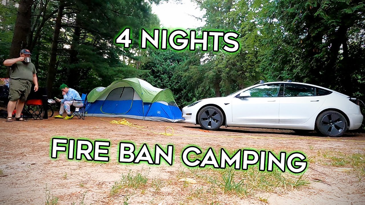 What 3 People Camping With A Tesla Model 3 Looks Like