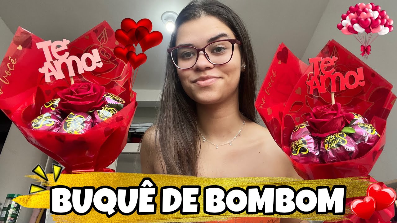 BUQUÊ DE BOMBOM PARA O DIA DOS NAMORADOS ❤️😍| Passo a Passo