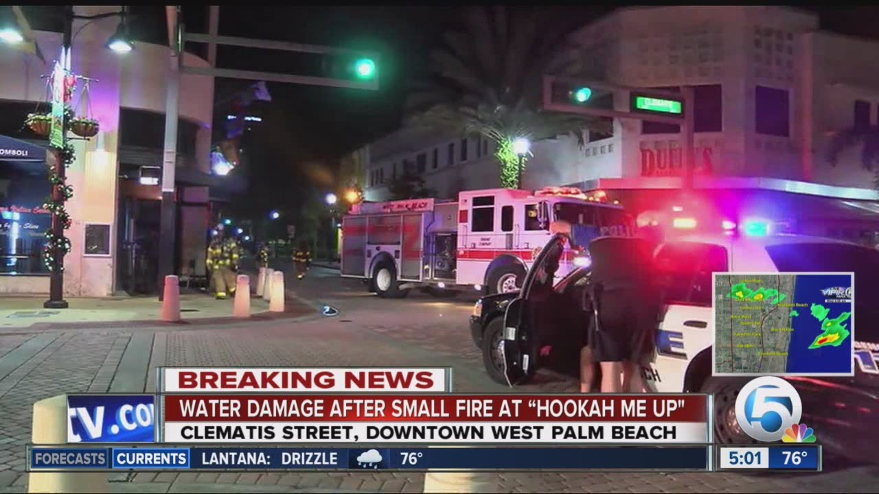 Fire at downtown West Palm Beach bar causes water damage