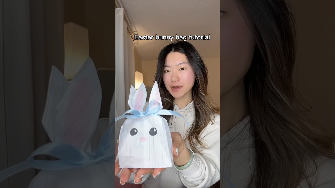 Easter bunny bag tutorial 🐰🥚 #diy #easter #easterbunny #eastercrafts