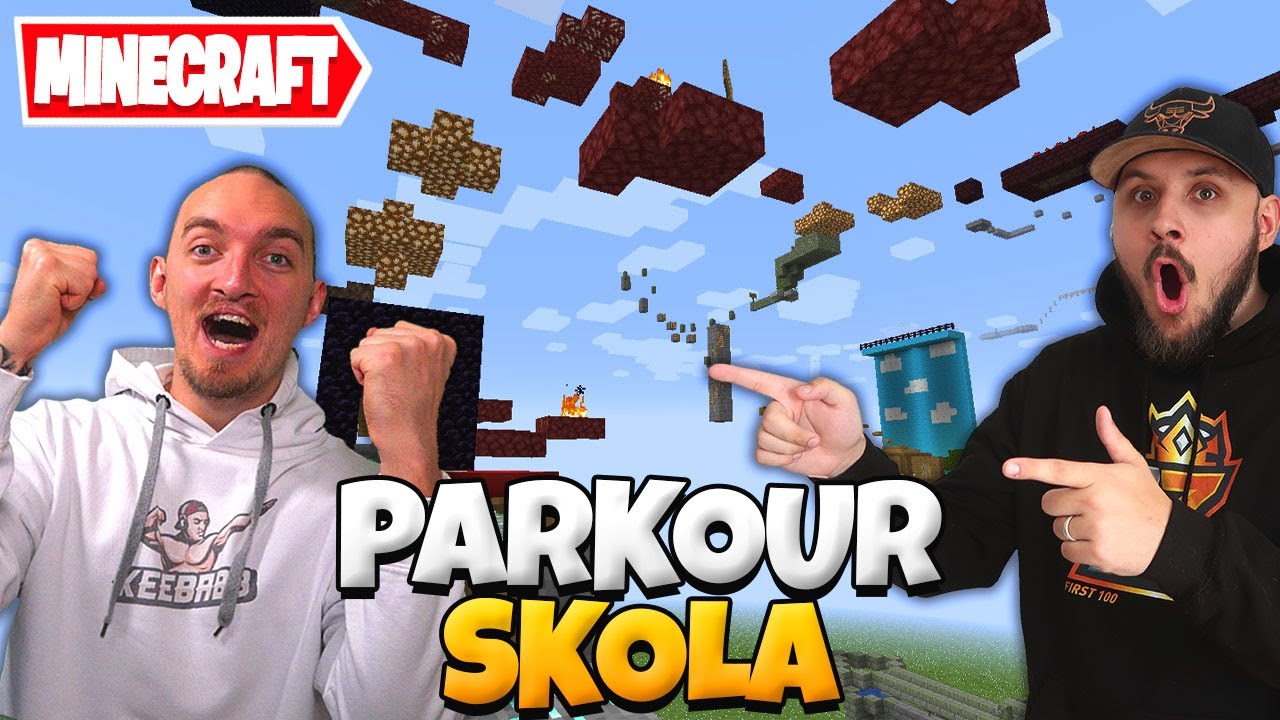 VI GÅR PÅ MINECRAFT PARKOUR SKOLA