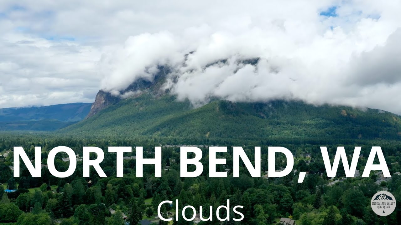 North Bend Washington and Snoqualmie Valley-Beautiful Scenery in 4k