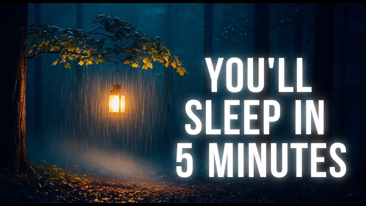 Sleep in 5 Minutes – Rainy Forest Night Ambience 🌧️