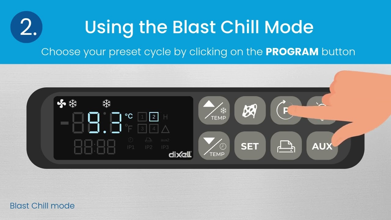 How to use the Adande Blast Chill controller