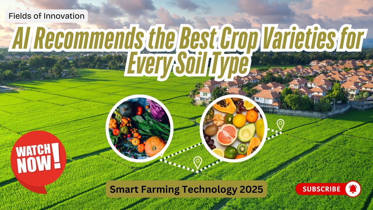 61 - AI Recommends the Best Crop Varieties for Every Soil Type | Smart Farming Technology 2025