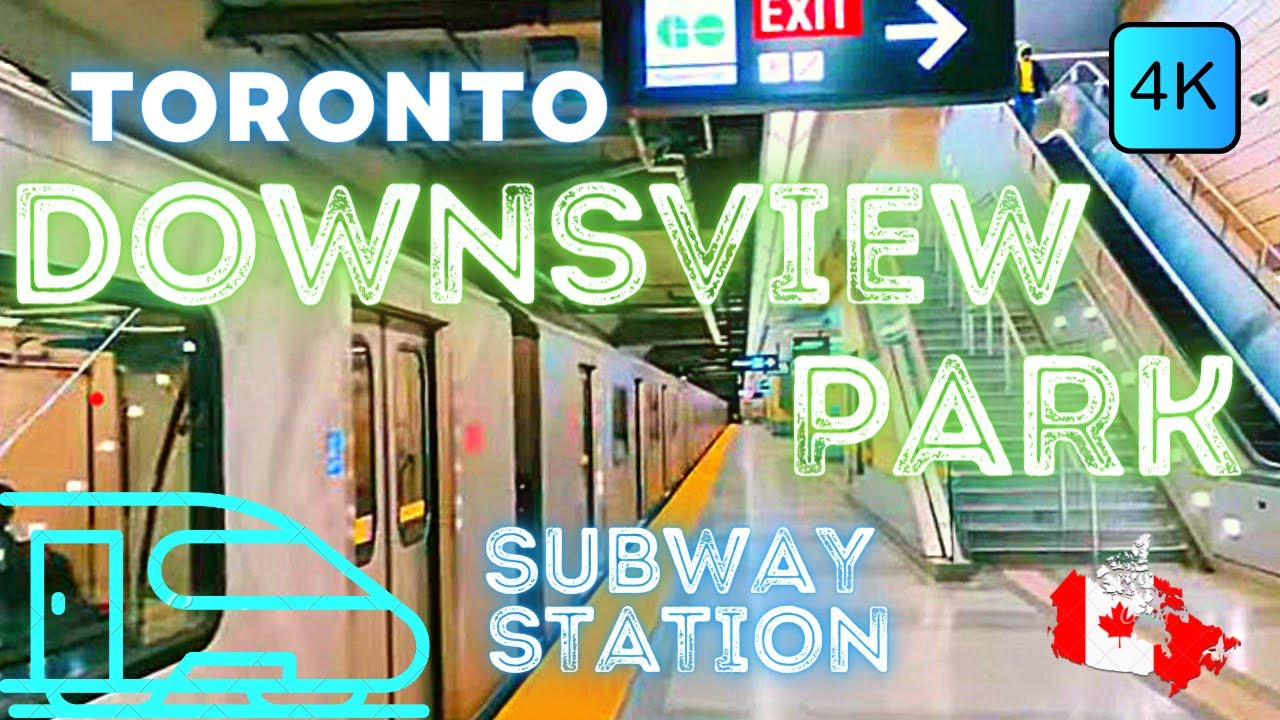 TORONTO, CANADA 🇨🇦 – DOWNSVIEW PARK SUBWAY STATION, LINE 1 TTC – 4K WALK