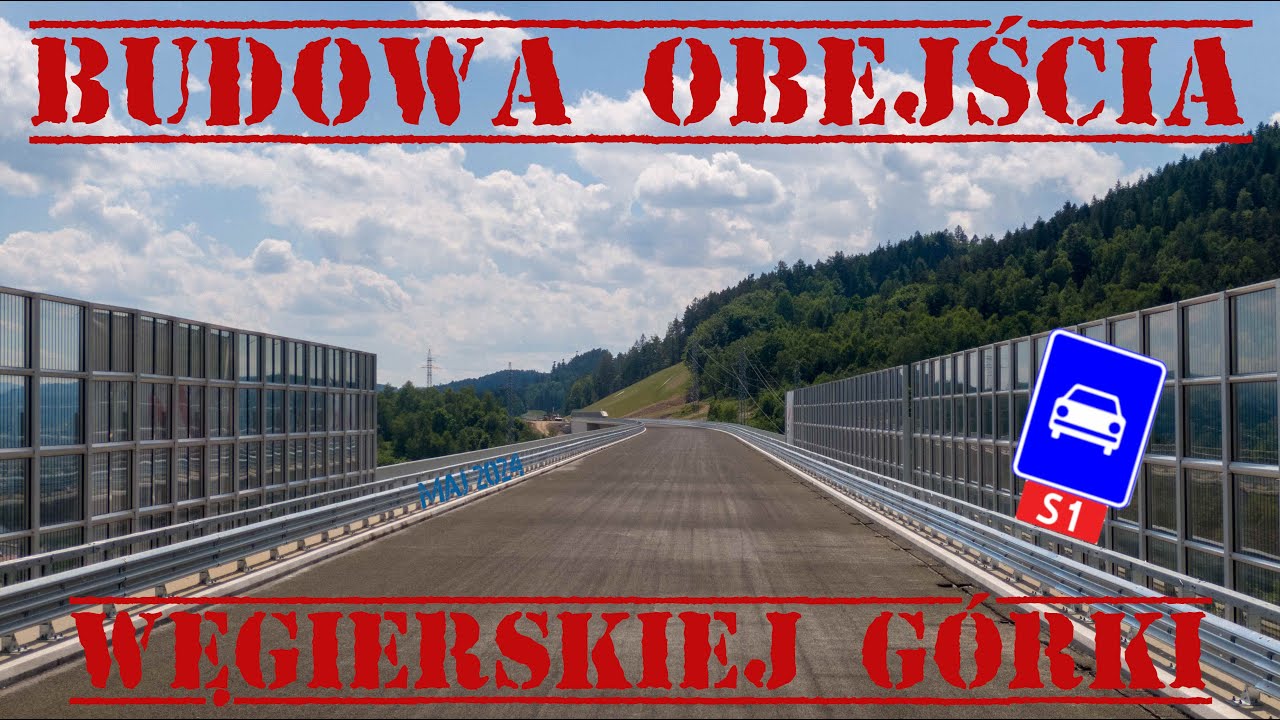 Budowa obejścia Węgierskiej Górki (S1 Przybędza-Milówka) MAJ 2024 [DRON][4K]