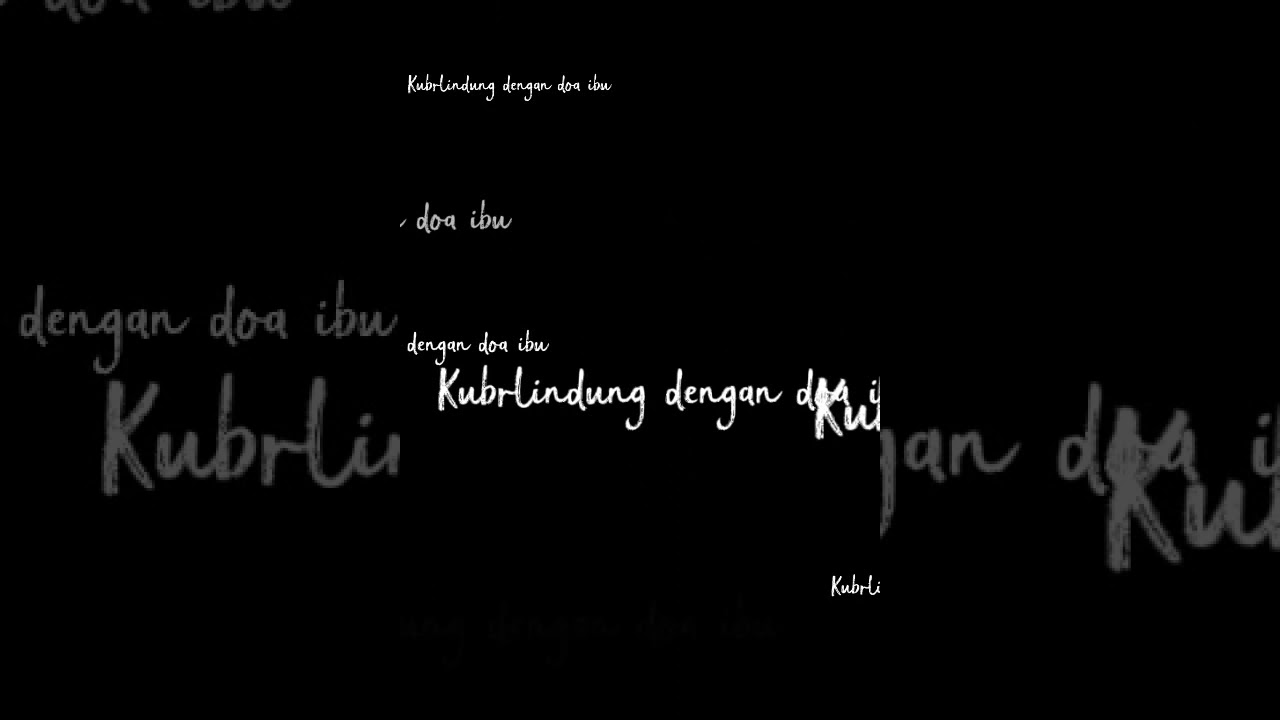 kuberlindung dengan doa ibu