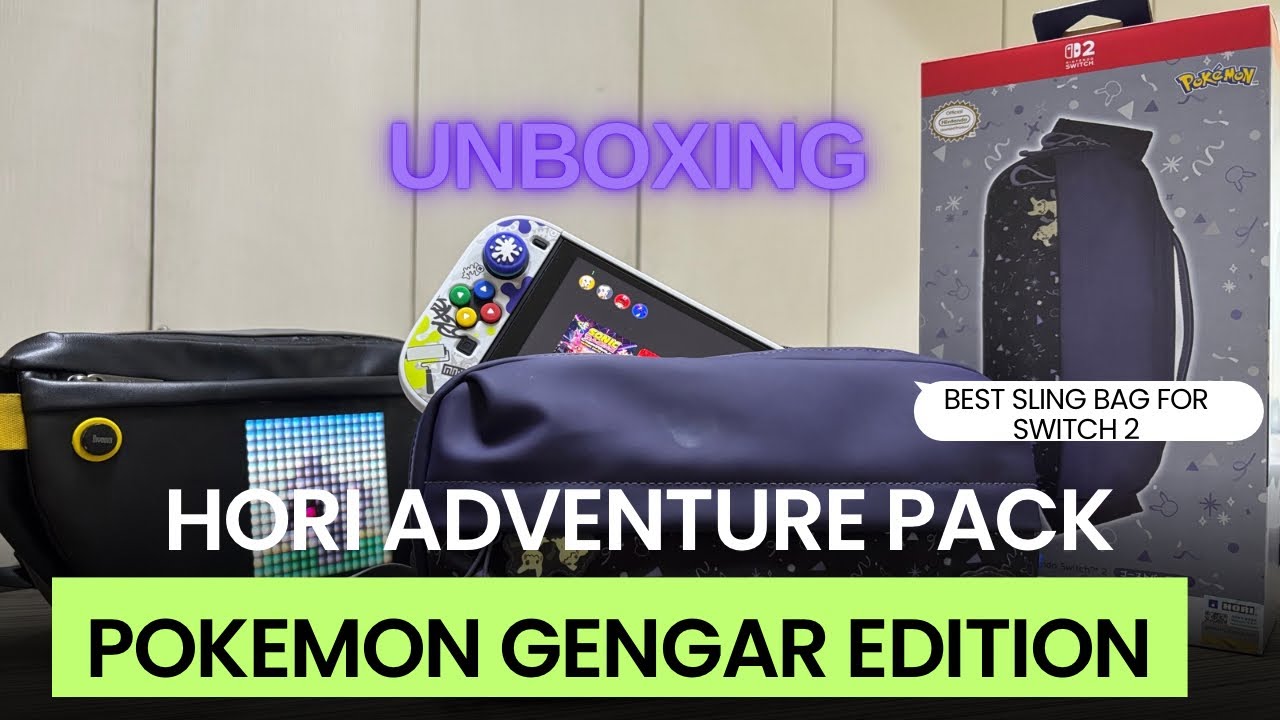 UNBOXING HORI ADVENTURE PACK BAG || SLING BAG TERBAIK UNTUK NINTENDO SWITCH 2??