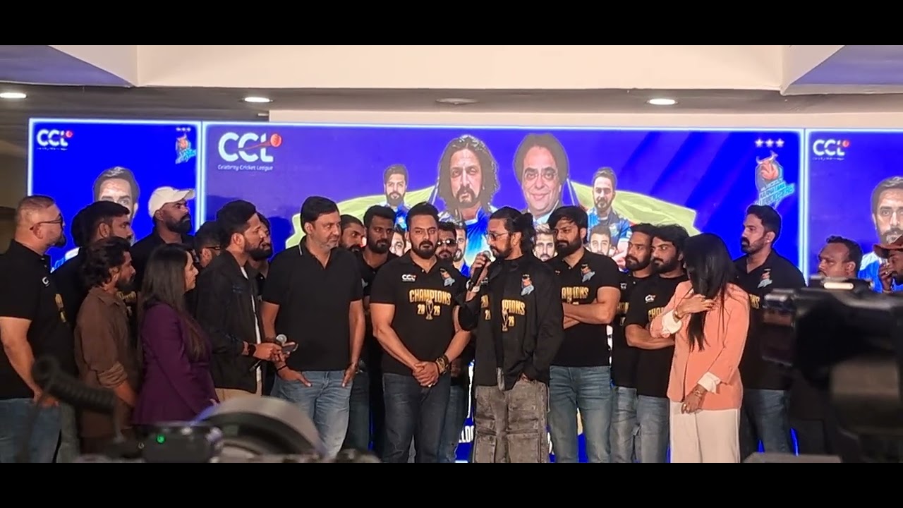 Karnataka Bulldozers victory in the CCL12 😍, Special celebration.Team Captain Kichcha Sudeep & Team