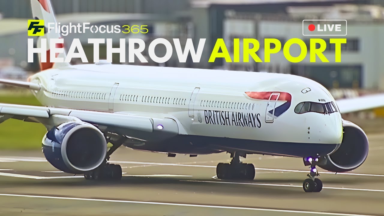 Heathrow Airport Live - CROSSWIND Sunday 16th November 2025