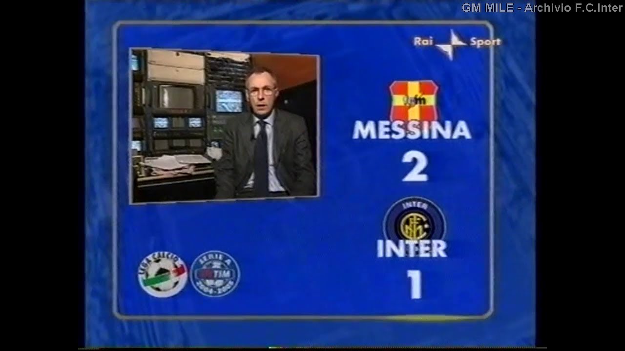 2004-05 (33^ - 24-04-2005) Messina-INTER 2-1 [Cruz,DiNapoli,Rafael] Servizio 90°Minuto Rai1