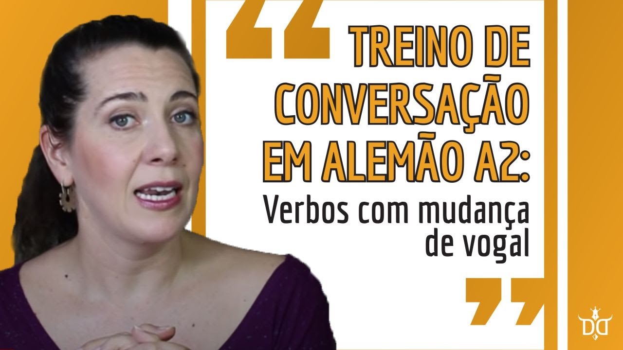 Treino de conversa&ccedil;&atilde;o em Alem&atilde;o A2 | Verbos com mudan&ccedil;a de vogal #estudealem&atilde;o  #alemaofluente