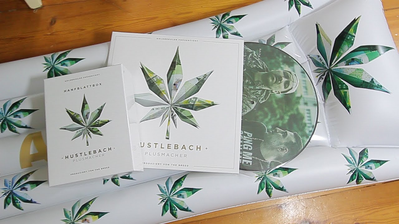 PLUSMACHER - HUSTLEBACH (Hanfblattbox/Picture Vinyl Edition) UNBOXING