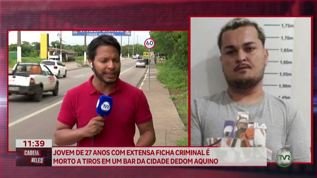 Jovem de 27 anos com extensa ficha criminal é morto a tiros em bar da cidade de Dom Aquino