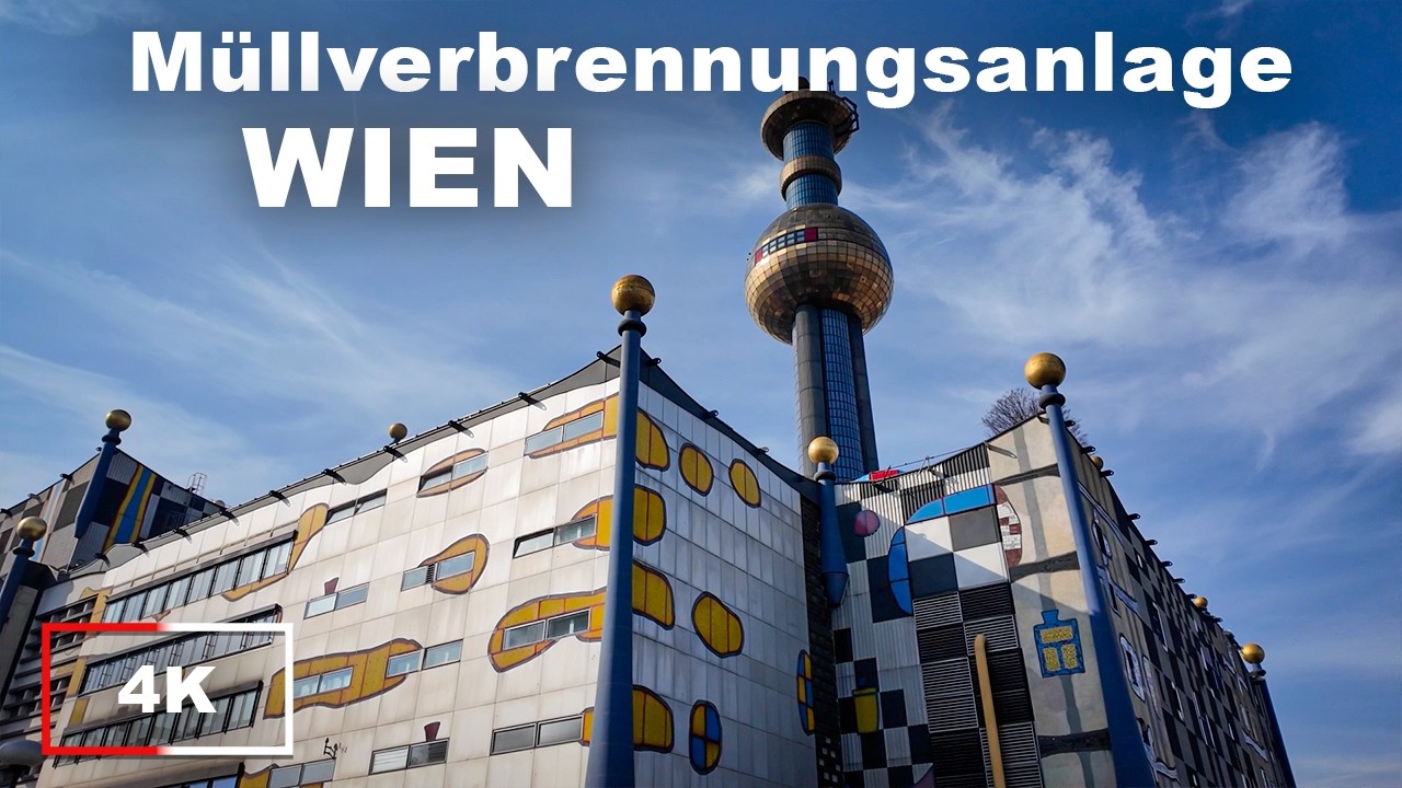 Ist das die schönste Müllverbrennungsanlage der Welt? 🇦🇹 Wien Spittelau 4K Walk