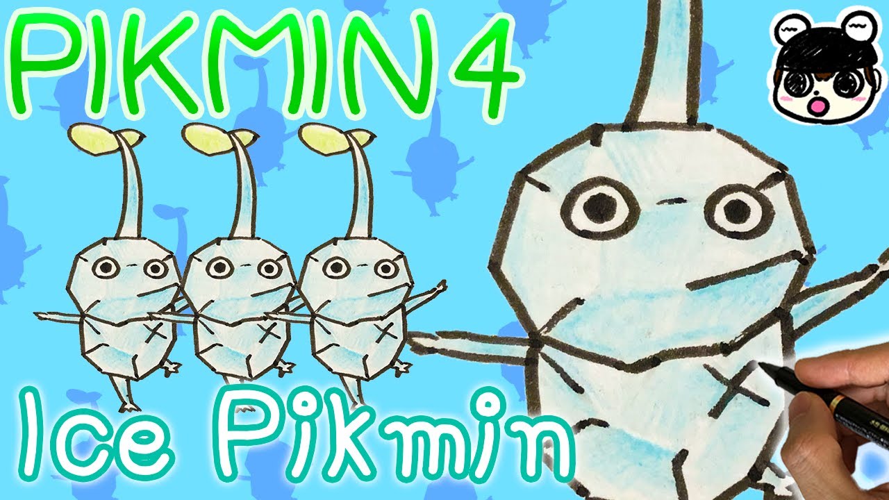 【PIKMIN4】How to draw Ice Pikimin | step by step