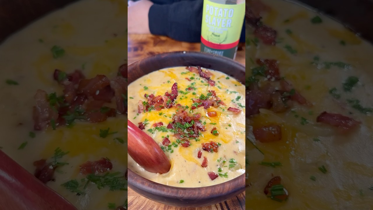 Loaded potato soup with  ​⁠@FireSmokeSociety potato slayer