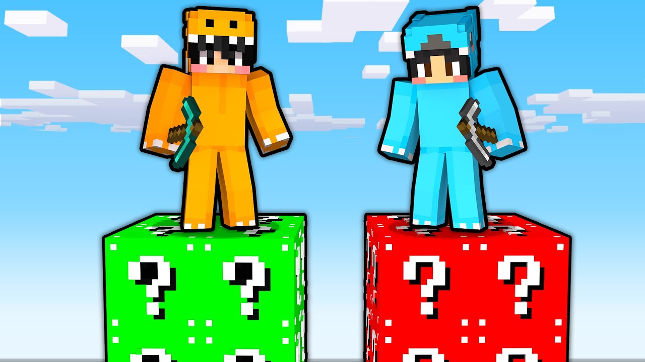 NOOB vs PRO: Lucky Block Tower Race Challenge! - Minecraft