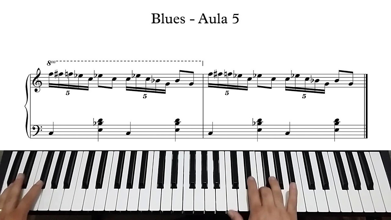 AULA DE TECLADO - Riffs de Blues #5