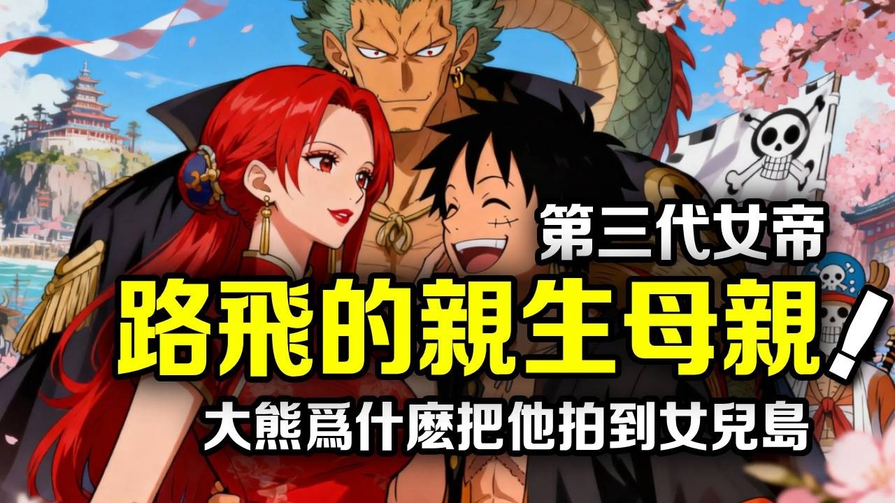 海賊王：大熊知道魯夫的身世？當初把魯夫送到女兒島，第三代帝托里托馬是魯夫的親生母親？ 【動漫剪刀手】