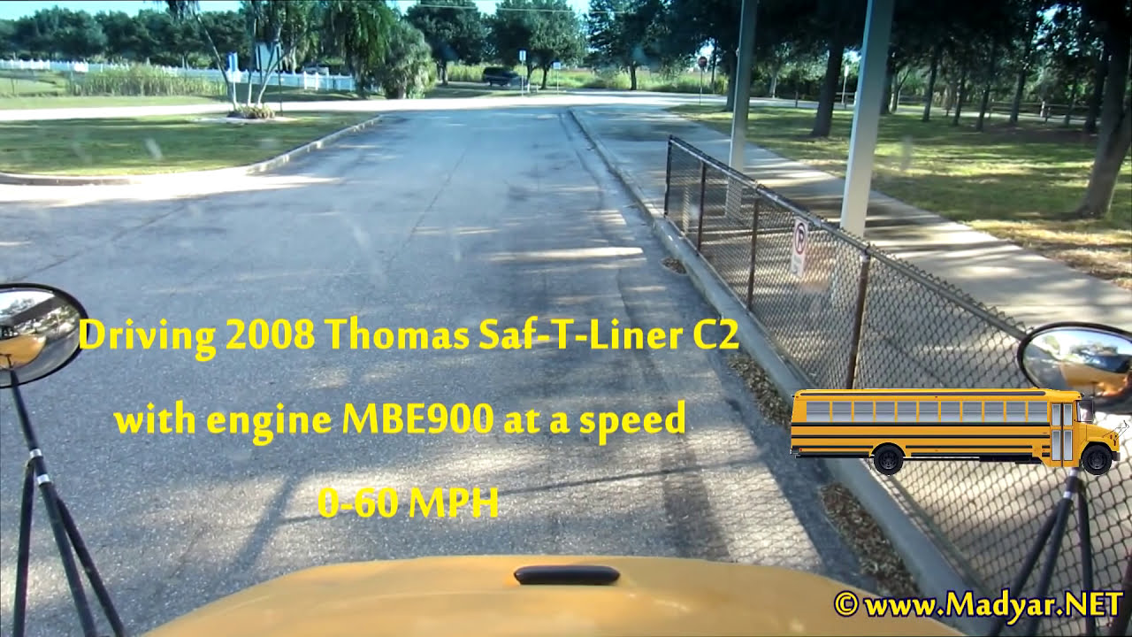 Driving Thomas Saf-T-Liner C2 with MBE900 Series engine