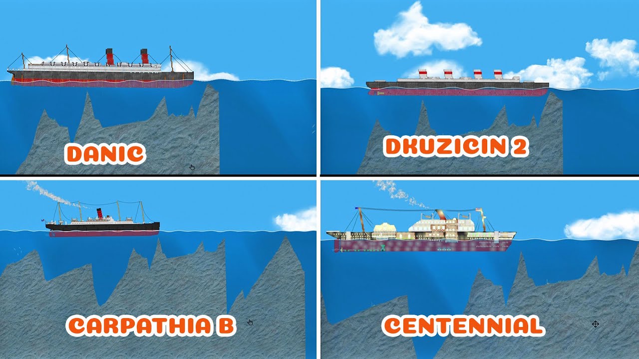 The ships were pierced by sharp rocks