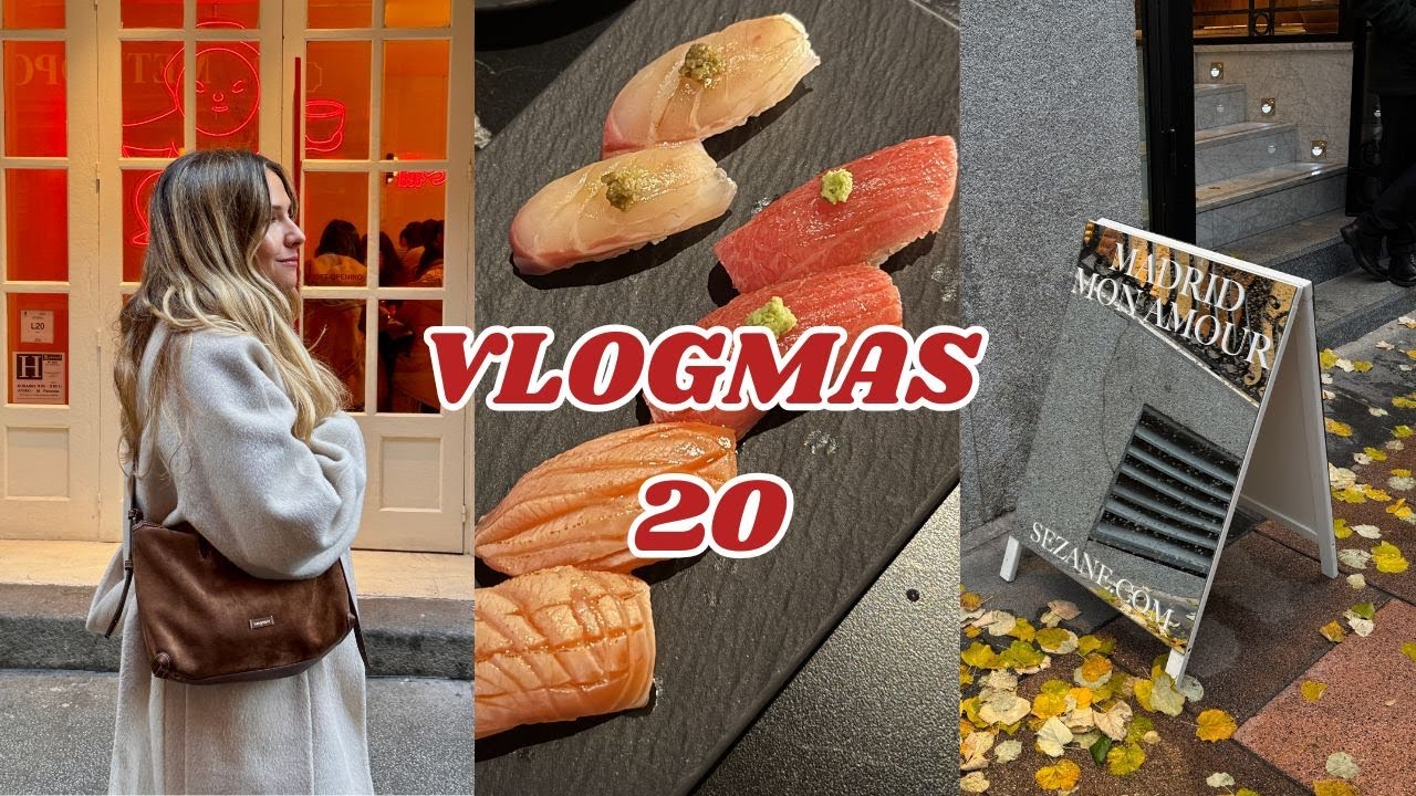 VLOGMAS 20 - Nos vamos a MADRID ❤️ comemos y cenamos JAPO 👌🏼, preparativos para el gran día!
