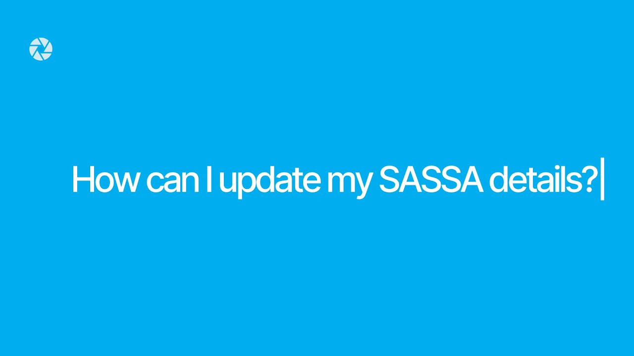 How can I update my SASSA details?