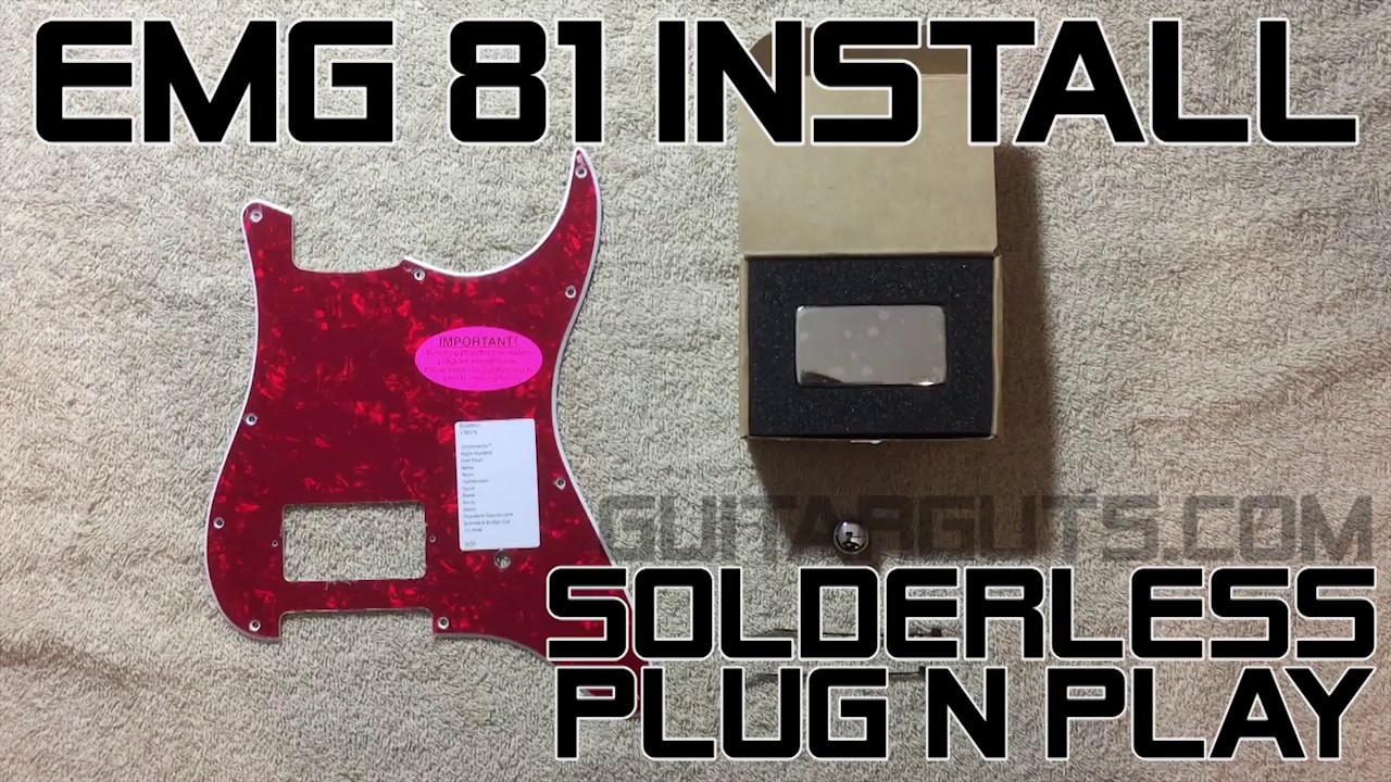 How to Install an EMG 81 pickup into a Stratocaster pickguard