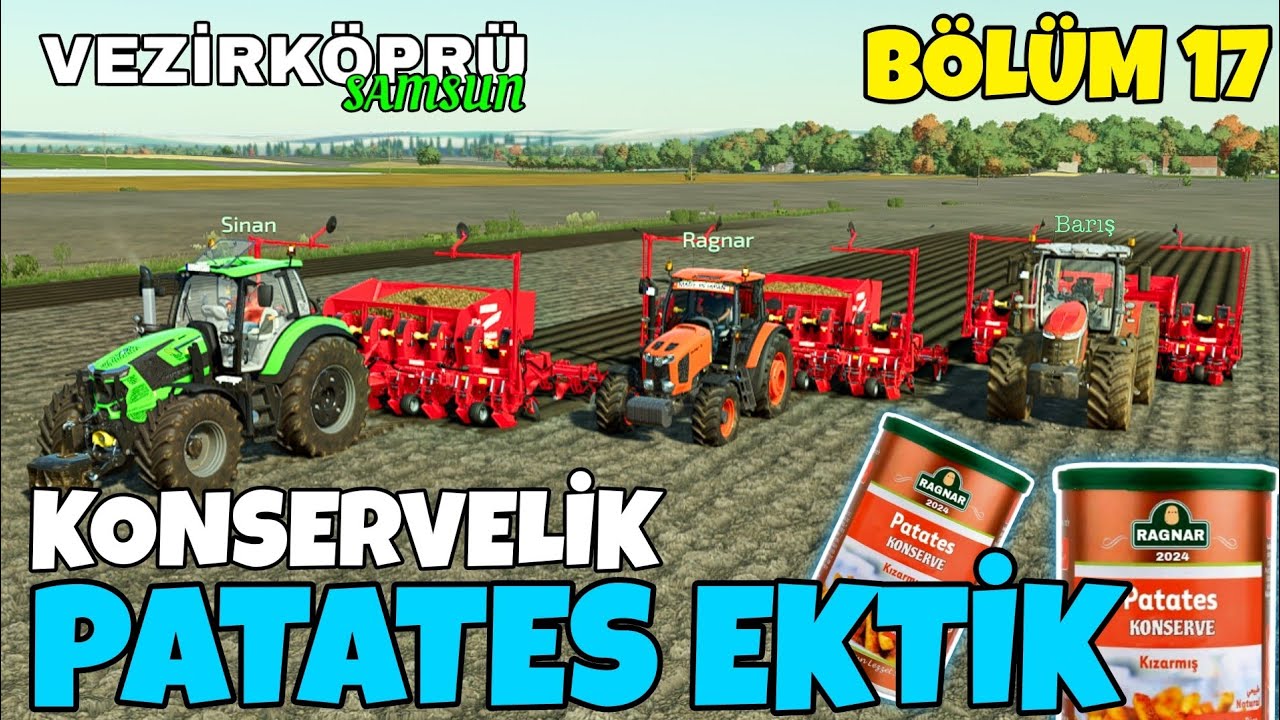 İLK KEZ KONSERVELİK PATATES EKTİK ❗️FS22 PARA KAZANMANIN YOLLARI❗️( Samsun Vezirköprü gp )