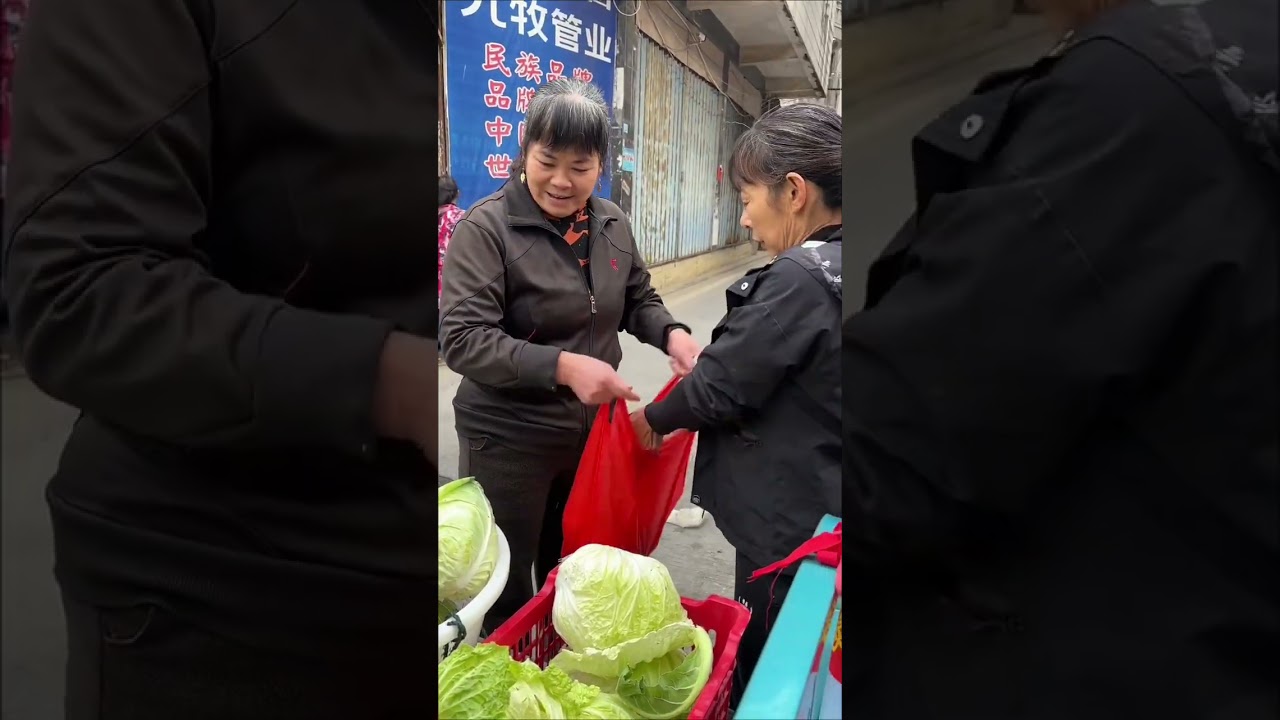 I m going to sell vegetables with my mother-in-law#Record the life in my family#The New Fa
