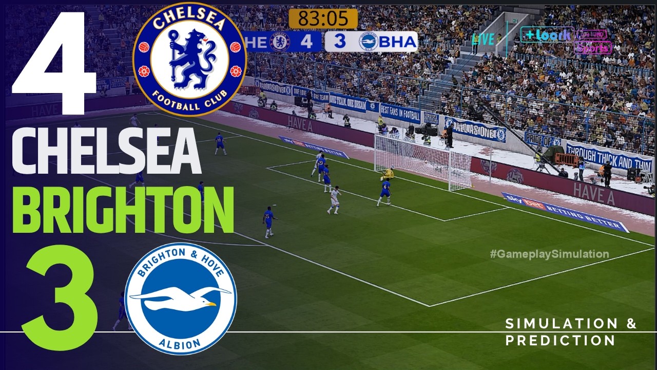 ⚽ Chelsea 4-3 Brighton: Highlights | Premier League 26/27 | Game Simulation/Recreation