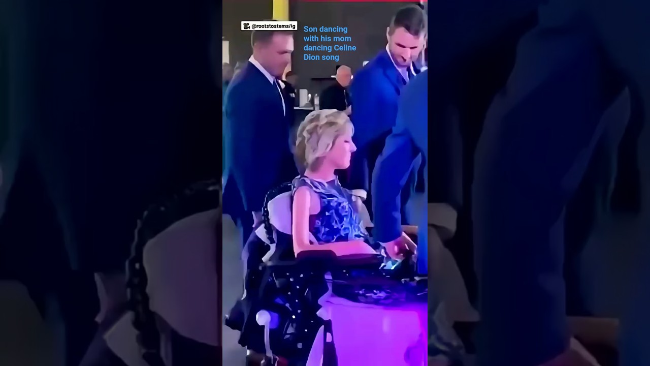 Celine  Dion dances with her son on his wedding day 😍 💙