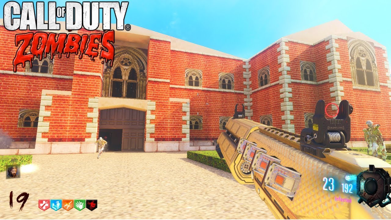 MANSIÓN DE LARA CROFT CUSTOM ZOMBIES CON CAUTERIZADOR ARMA ESPECIAL | BLACK OPS 3 ZOMBIES MOD TOOLS