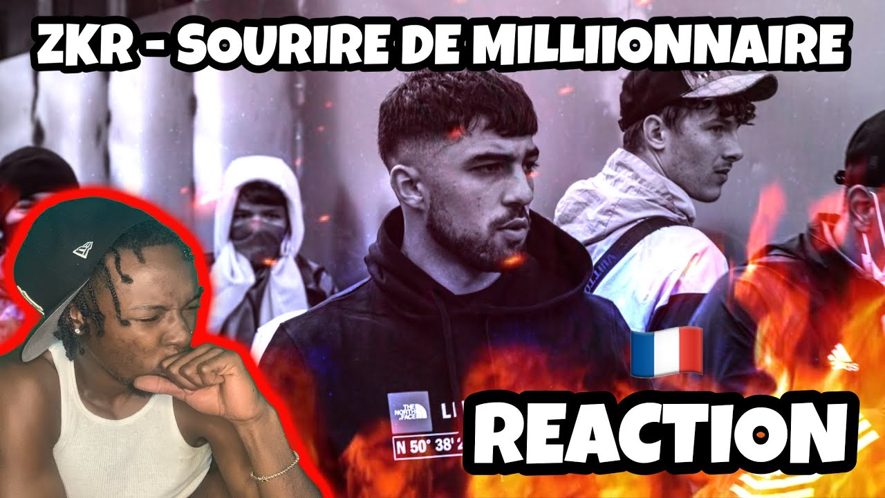 AMERICAN REACTS TO FRENCH RAP! Zkr - Sourire de millionnaire (Clip officiel)