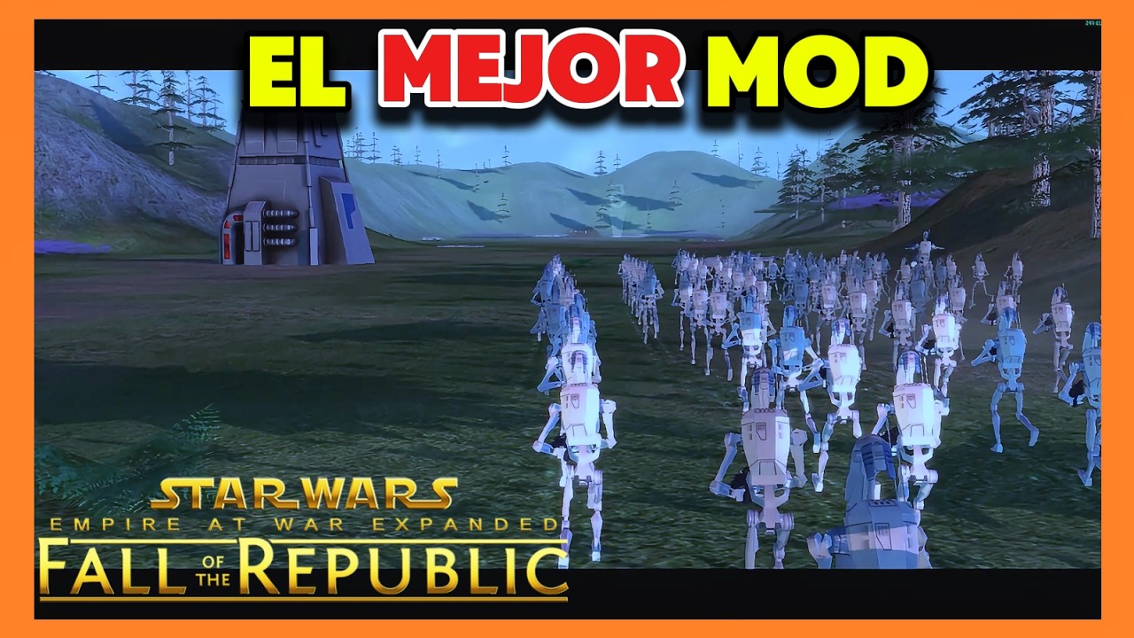 El MEJOR RTS de Star Wars Con su MEJOR MOD Fall of the Republic - segunda Batalla Terrestre