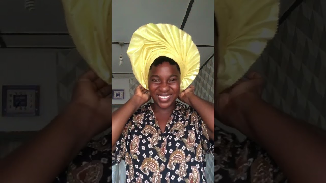 How to wear an autogele #youtubemadeforyou #shorts #gele #diy #viral #tutorial