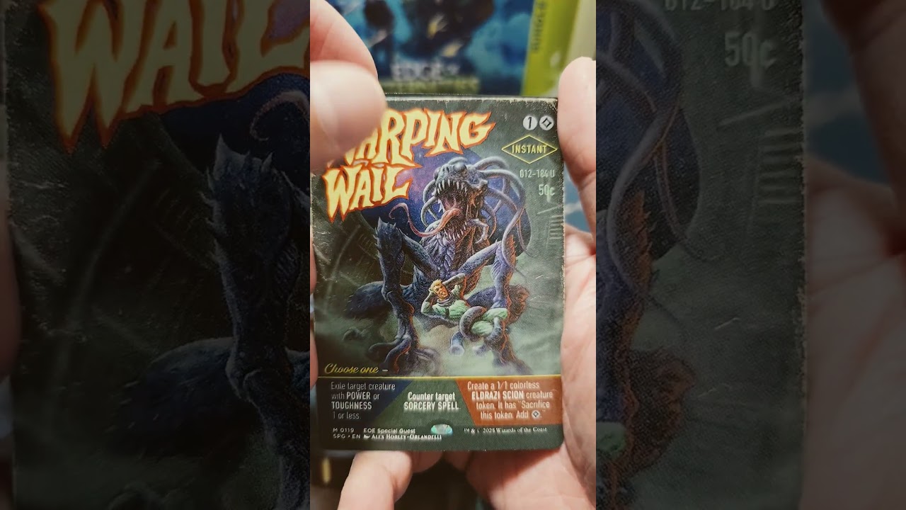 part 2 of cracking EOE bundle. we've got a warping wail! #mtg #edgeofyourseat