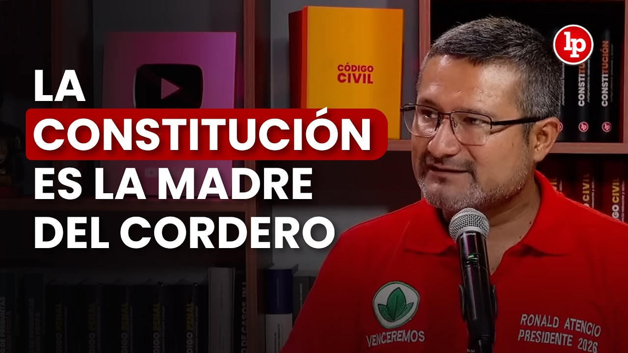 ¿Por qué el abogado Ronald Atencio quiere ser presidente del Perú? | Tribuna Electoral