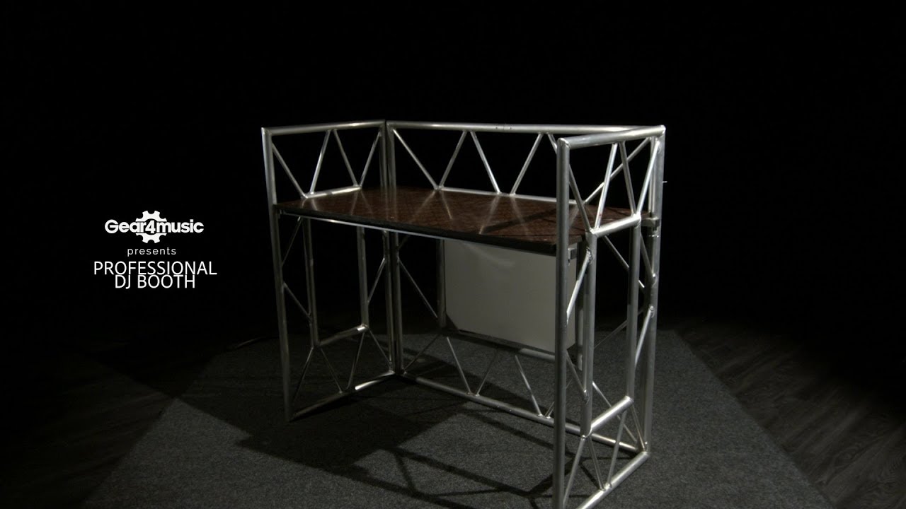 Professional DJ Booth by Gear4music set up | Gear4music