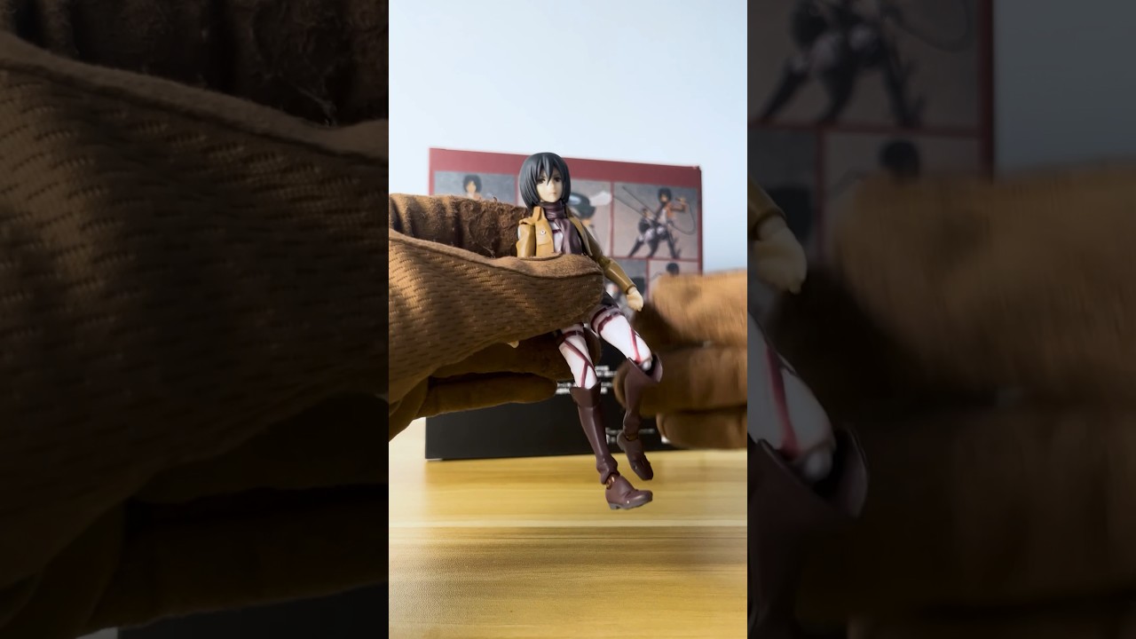 Figma Mikasa Attack on Titan Unboxing ⚔️ (Bootleg ver.) #shorts #figma #attackontitan #mikasa